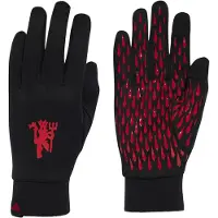 Adidas Manchester United Spillehandsker Field Player - Sort/Rød - , størrelse Medium