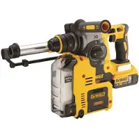 DeWalt Akku-Kombihammer DCH275P2, 18 Volt, Bohrhammer, SDS-plus, Grå, Sort, Gul, Børsteløs motor, 2,4 cm, 1100 rpm, 1,3 cm