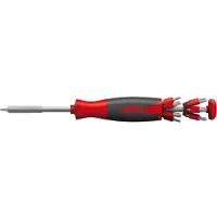 Wiha LiftUp 26one - Skruetrækker med bitsæt - 13 stykker - 6.35 mm