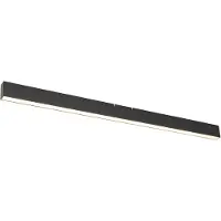 QAZQA Loftlampe sort inkl. LED 3-trins dæmpbar 2700-4000K med dip switch - Keane