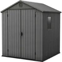 Keter Darwin 6x6 redskabsskur i grå 190 x 182 x 221 cm