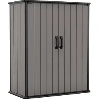 Keter DOMEK skur til opbevaring i haven 140x73,6x170,4cm Premier TALL
