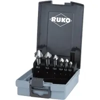 RUKO 102152RO Keglesænker-sæt 6 dele 6.3 mm, 8.3 mm, 10.4 mm, 12.4 mm, 16.5 mm, 20.5 mm HSS Cylinderskaft 1 Set