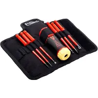 Bahco Insulated With Interchangeable Slotted And Phillips Blade Set Skraldenøgle Skruetrækker 6 Enheder