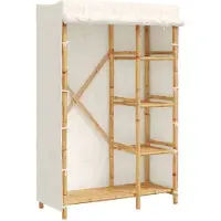 vidaXL Klædeskab 110x45x1700 Cm Bambus