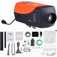 Vevor Diesel Luftvarmer 12V 5-8KW LCD Display Fjernbetjening til Bil Bus RV