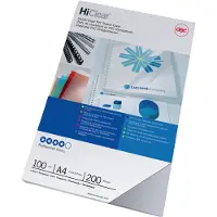 GBC Indbindingsomslag PVC A4 HiClear 200 micron - (100 stk.)
