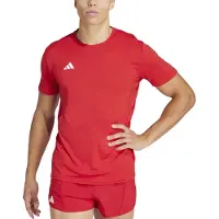 Adidas Funktionsskjorte 'Adizero Essentials' rød / hvid