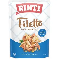 Rinti Økonomipakke Filetto Pouch in Jelly 48 x 100 g - Kylling med And