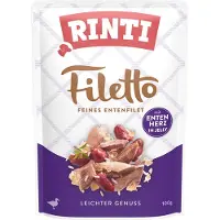 Rinti Økonomipakke Filetto Pouch in Jelly 48 x 100 g - Kylling med Skinke