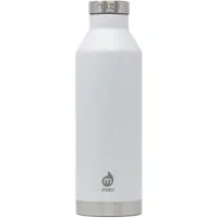 Mizu - V8 Vandflaske | 26 oz. Dobbeltv?g rustfrit st?l vakuum isoleret | Smal mund med l?kagebeskyttelse | Flere farver | BPA Free White