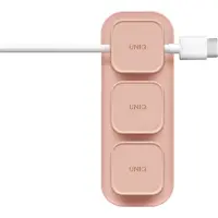 Uniq Pod Mag magnetisk kabelorganisator + base pink/blush pink