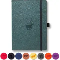 Dingbats* Notebooks, Dingbats* - Wildlife Ally Extra Large A4 Notebook - Pu Leather Hardcover Journal for Work Writing - Pocket Elastic Closure Pen Holder Bookmark