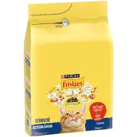 Friskies PURINA Sterilised cat med oksekød, kylling og grøntsager - Økonomipakke: 3 x 3 kg