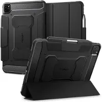 Spigen Rugged Armor Pro designet til iPad Pro 11 tommer sag M4 (2024) med blyantholder - sort