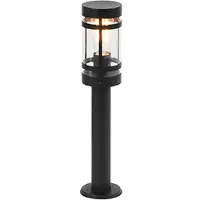 QAZQA Smart udendørslampe sort 50 cm IP44 inkl. Wifi ST64 - Gleam