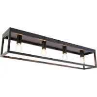 QAZQA Smart loftslampe sort 99,5 cm inkl. 4 Wifi A60 - Cage