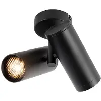 QAZQA Smart spotlight sort 2-lys inkl. Wifi GU10 - Scopio Honey