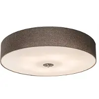 QAZQA Smart loftslampe Taupe 70 cm inkl. 6 WiFi pærer A60 - Drum Jute