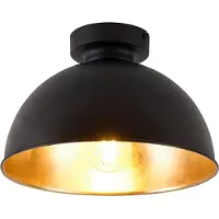 QAZQA Smart loftslampe sort med guld 28 cm inkl. Wifi A60 - Magnax