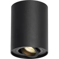 QAZQA Smart loftspotlight sort justerbar inkl. Wifi GU10 - Rondoo up