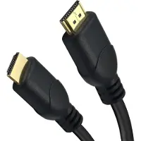 Helos tilslutningskabel, HDMI stik/jack, 4K,10,0m, sort