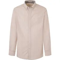 Pepe Jeans Pepe Jeanstil mænd. PM308269 Peter beige skjorte (S), Casual, Bomuld, Lange ærmer