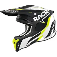 Airoh Strycker Racr Sort/Hvid/Gul 2XL