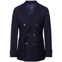 Hackett London Hackett Londontil mænd. HM441977 Klassisk marineblå blazer (46/32), Casual, Party, Bomuld, Lange ærmer