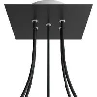 Creative Cables Kroq205f103 Rose-one Square Matte Black Rose-sæt