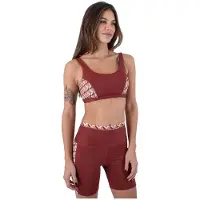 Hurley City Block Scoop Neck Sports-bh Med Lav Støtte