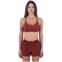 Hurley Solid Cross Back Sports-bh Med Lav Støtte