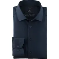 Olymp Luxor Skjorte 24/Seven Navy Blå Mørkeblå måle