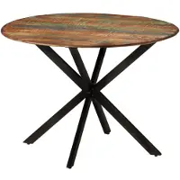 vidaXL Spisebord Ø110x78 Cm Massivt - Massivt genanvendt træ