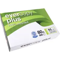 Clairefontaine Printerpapir Evercopy+ A4, Genbrugspapir, 80g - (5 pakker x 500 ark)