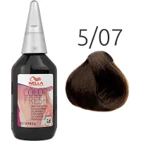 Wella Color Fresh Professionelle hårtoner 75 ml 5/07 Hellbraun Natur-Braun