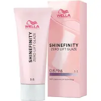 Wella Shinefinity Glaze Professionelle hårtoner 60 ml 08/98 Silver Pearl