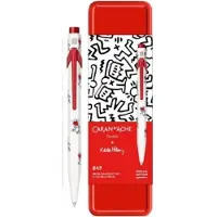 Caran d`Arche Caran d'Ache kuglepen 849, Keith Haring, i æske, hvid