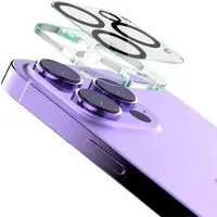 IMAK iPhone 16 Pro/16 Pro Max 2-i-1 HD Kamera Linse Hærdet Glas