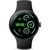Google Pixel Watch 3 WiFi -smartur, 45 mm, Obsidian / Mat sort