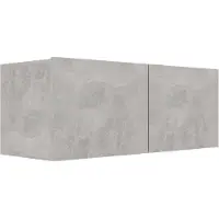 vidaXL tv-bord 80x30x30 cm konstrueret træ betongrå