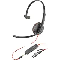 HP Poly Poly 3215 Usb-c +usb-c/a Voip-hovedtelefoner