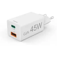 Hama Mini Qc+pd Usb-a Og Usb-c Vægoplader 45w
