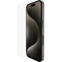 Belkin ScreenForce - Skærmbeskytter for mobiltelefon - hærdet glas, behandlet - glas - for Apple iPhone 15 Pro