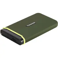 Transcend ESD380C - SSD - 4 TB - ekstern (bærbar) - USB 3.2 Gen 2x2 - militærgrøn