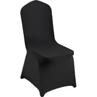 Vevor Stretch Spandex Foldstolbetræk, Universal Passende Stolebetræk, Aftageligt Vaskbart Beskyttende Slipbetræk, Til Bryllup, Ferie, Banket, Fest, Fejring, Spisning (30 STK. Sort)