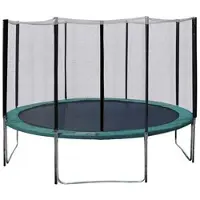 Home4You Batutas su apsauginiu tinklu, D426 cm, žalias