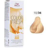 Wella Color Fresh Professionelle hårtoner 75 ml 10/36 Hell-Lichtblond Gold-Violett