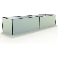 GFP 387 x 99 x 77 cm Højbed, aluminium anodiseret