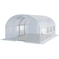 TOOLPORT 3x4m, Foliedrivhuse, PE-teltdug, hvid